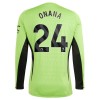 Officiële Voetbalshirt Doelman Manchester United Onana 24 Thuis 2023-24 Lange Mouw - Heren